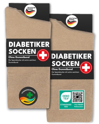 Paar diabetiker socken ohne - 6,