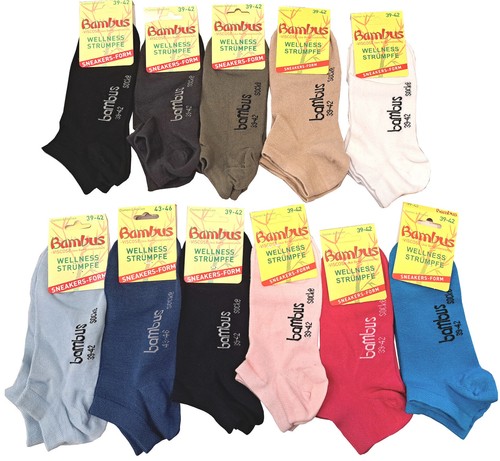 Bambus socken sneaker schwarz - bambus,