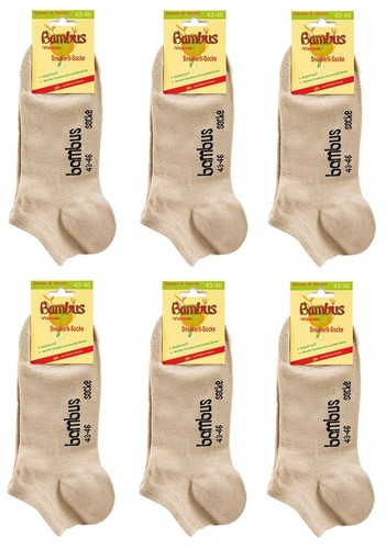 Paar sneaker socken bambus - 6,