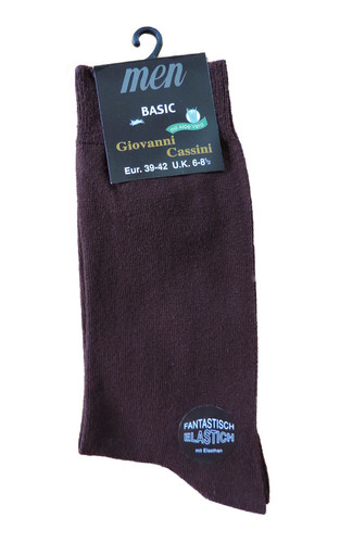 Herren socken baumwolle braun - herren,