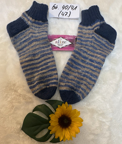 Handgestrickte sneakersocken - handgestrickte,