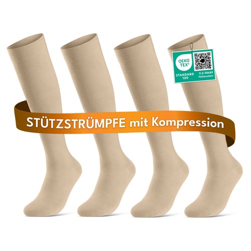 6 paar stützstrümpfe - |,