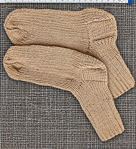 Paar handgestrickte socken - 2,